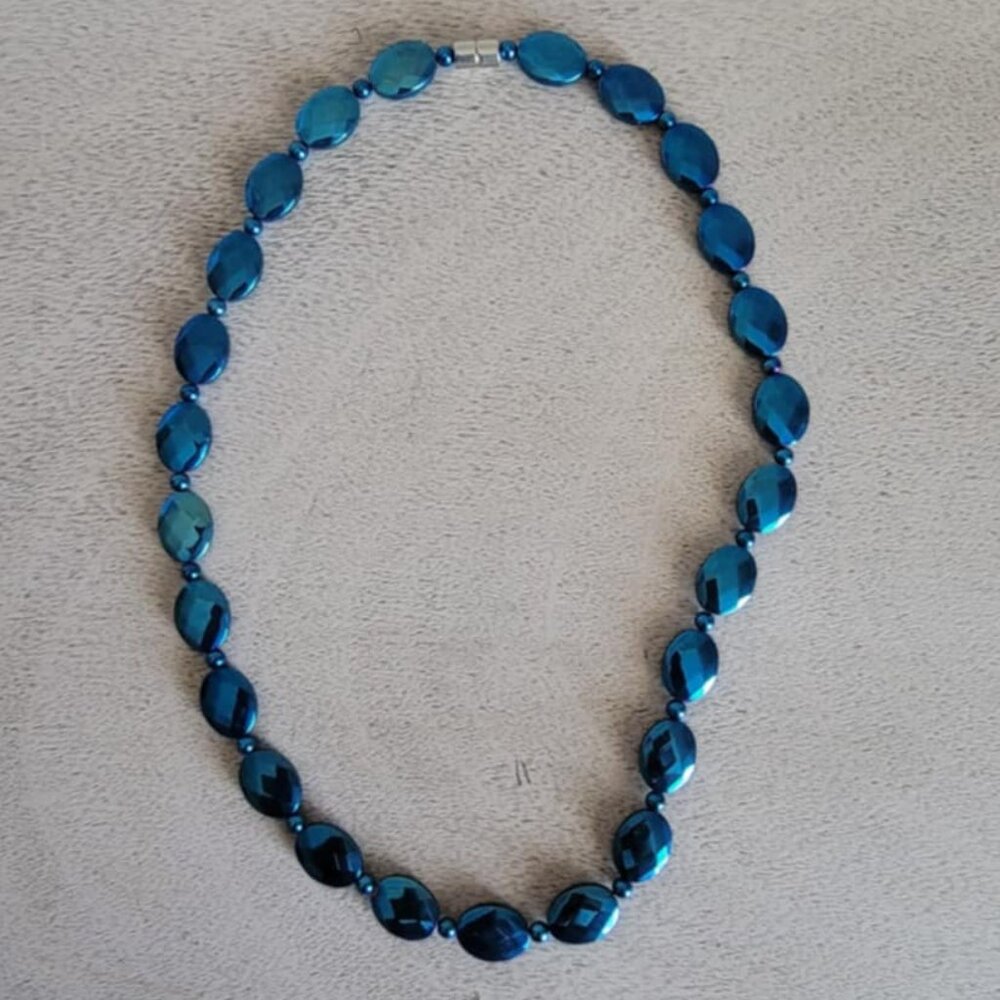 Blue Hematite Necklace - Picture 3 of 3